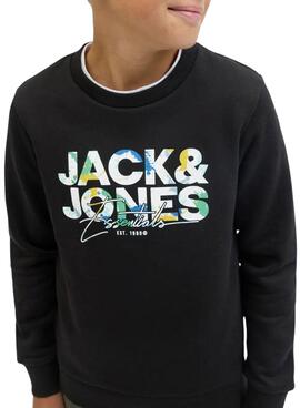 Sudadera Jack and Jones Geplas negro para niño