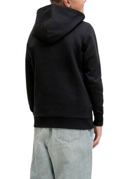 Sudadera capucha Jack and Jones Geplas negro niño