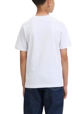 Camiseta Jack and Jones Pan blanco para niño