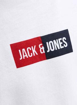 Camiseta Jack and Jones Pan blanco para niño