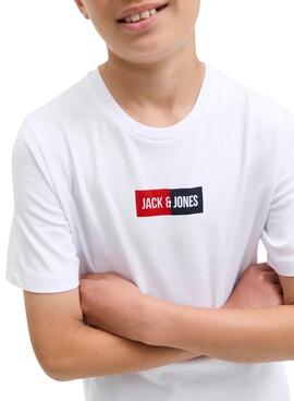 Camiseta Jack and Jones Pan blanco para niño
