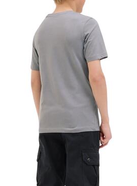 Camiseta Jack and Jones Geplas gris para niño