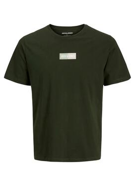Camiseta Jack and Jones Pan verde para niño