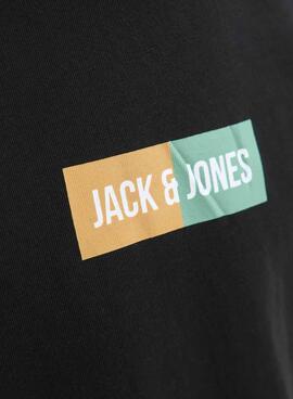 Camiseta Jack and Jones Pan negro para niño