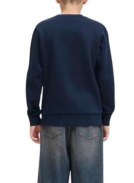 Sudadera Jack and Jones Logo azul marino para niño