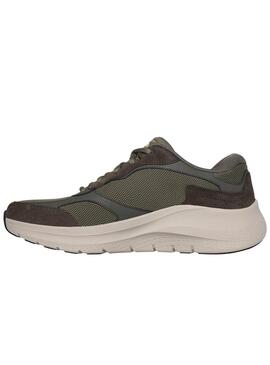 Zapatillas Skechers Arch Fit verde para hombre