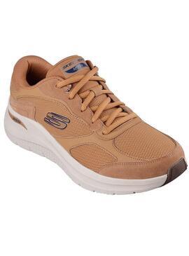 Zapatillas Skechers Arch Fit marrón para hombre