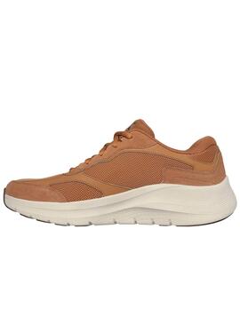 Zapatillas Skechers Arch Fit marrón para hombre
