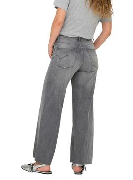 Pantalón vaquero Only Lann Madison gris para mujer