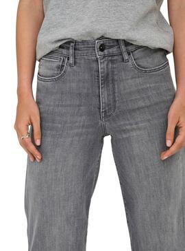 Pantalón vaquero Only Lann Madison gris para mujer