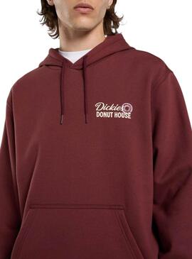 Sudadera Dickies Donut granate para hombre