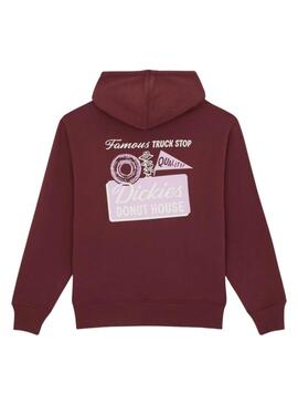 Sudadera Dickies Donut granate para hombre