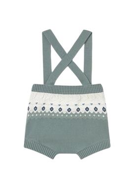 Conjunto Mayoral 3 piezas tricot verde para bebé