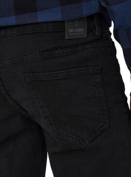 Pantalón Only and Sons Loom negro para hombre