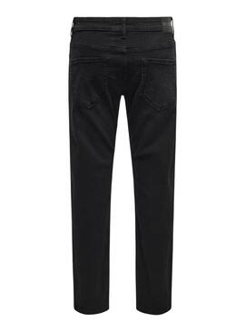 Pantalón vaquero Only and Sons Weft negro para hombre