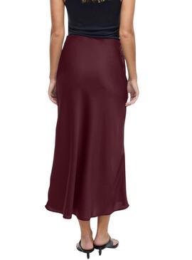 Falda Vila Viellette granate para mujer