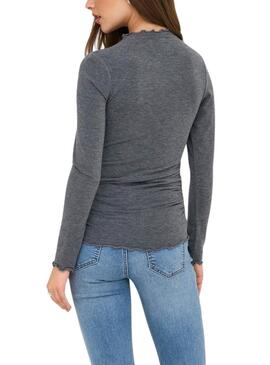 Jersey Only Glamour gris para mujer