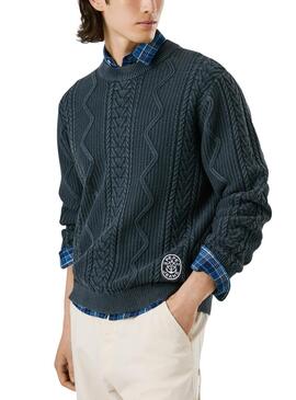 Jersey Pepe Jeans Perry azul marino para hombre