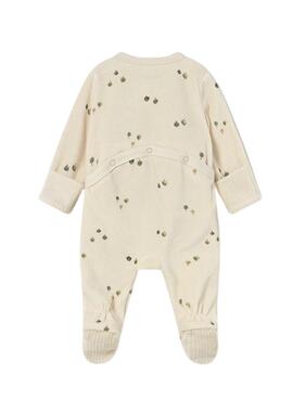 Pijama Mayoral tundosado estampado beige para bebé
