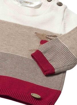 Conjunto Mayoral 3 piezas bermuda beige bebé