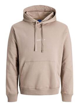 Sudadera Jack and Jones Norrebo beige para hombre