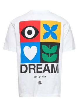 Camiseta Only and Sons Art not War blanco para hombre