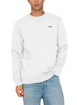 Sudadera Only and Sons Dawson blanco para hombre
