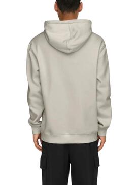 Sudadera Only and Sons Curated gris para hombre