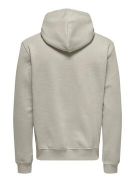 Sudadera Only and Sons Curated gris para hombre