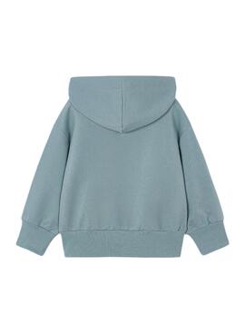 Sudadera Mayoral cremallera azul para niña