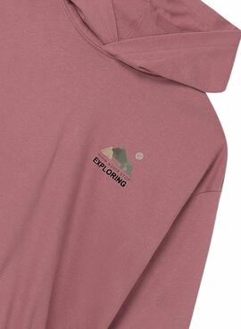 Sudadera Mayoral larga granate para niña