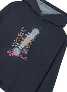 Sudadera Mayoral larga marino para niña