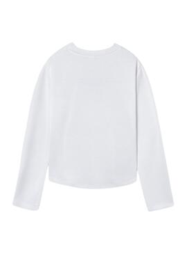 Sudadera Mayoral Brave blanco para niña