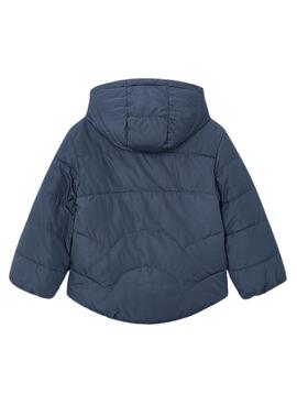 Chaquetón Mayoral reversible acolchado azul niña