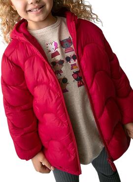Chaquetón Mayoral soft rojo para niña