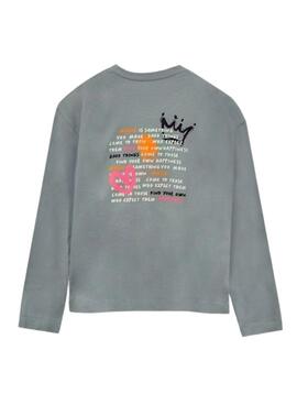 Camiseta Mayoral oversize verde para niña