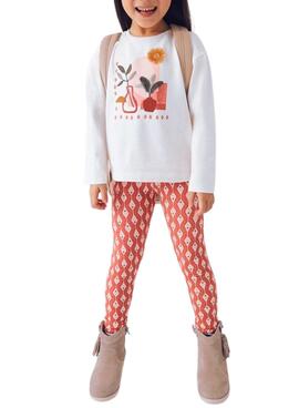 Conjunto Mayoral legging estampado y camiseta niña