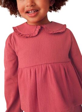 Conjunto Mayoral pantalón y blusa granate niña