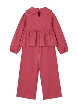 Conjunto Mayoral pantalón y blusa granate niña