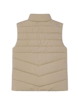 Chaleco Mayoral acolchado tostado para niño