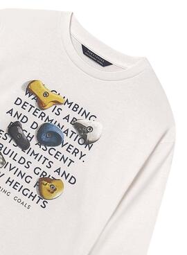 Camiseta Mayoral print blanco para niño
