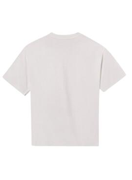 Camiseta Mayoral print relieve blanco para niño