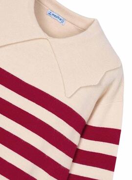 Jersey Mayoral rayas cuello grande para niña