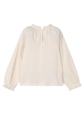 Camiseta Mayoral punto bambula beige para niña