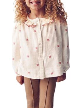 Blusa Mayoral cuello volante estampada para niña