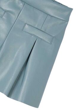 Bermuda Mayoral polipiel azul para niña