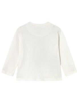 Camiseta Mayoral motorista  blanco para bebé