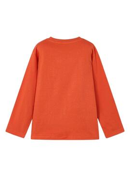 Camiseta m/l trampantojo   Naranja