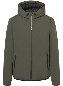 Cazadora Ecoalf Cartes verde para hombre