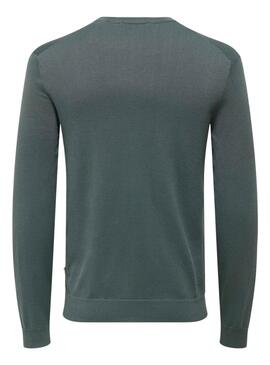 Jersey Only and Sons Wyler petrol para hombre